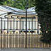 Edwardian style black gloss gate