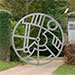 Round gate for Cass Sculpture Park